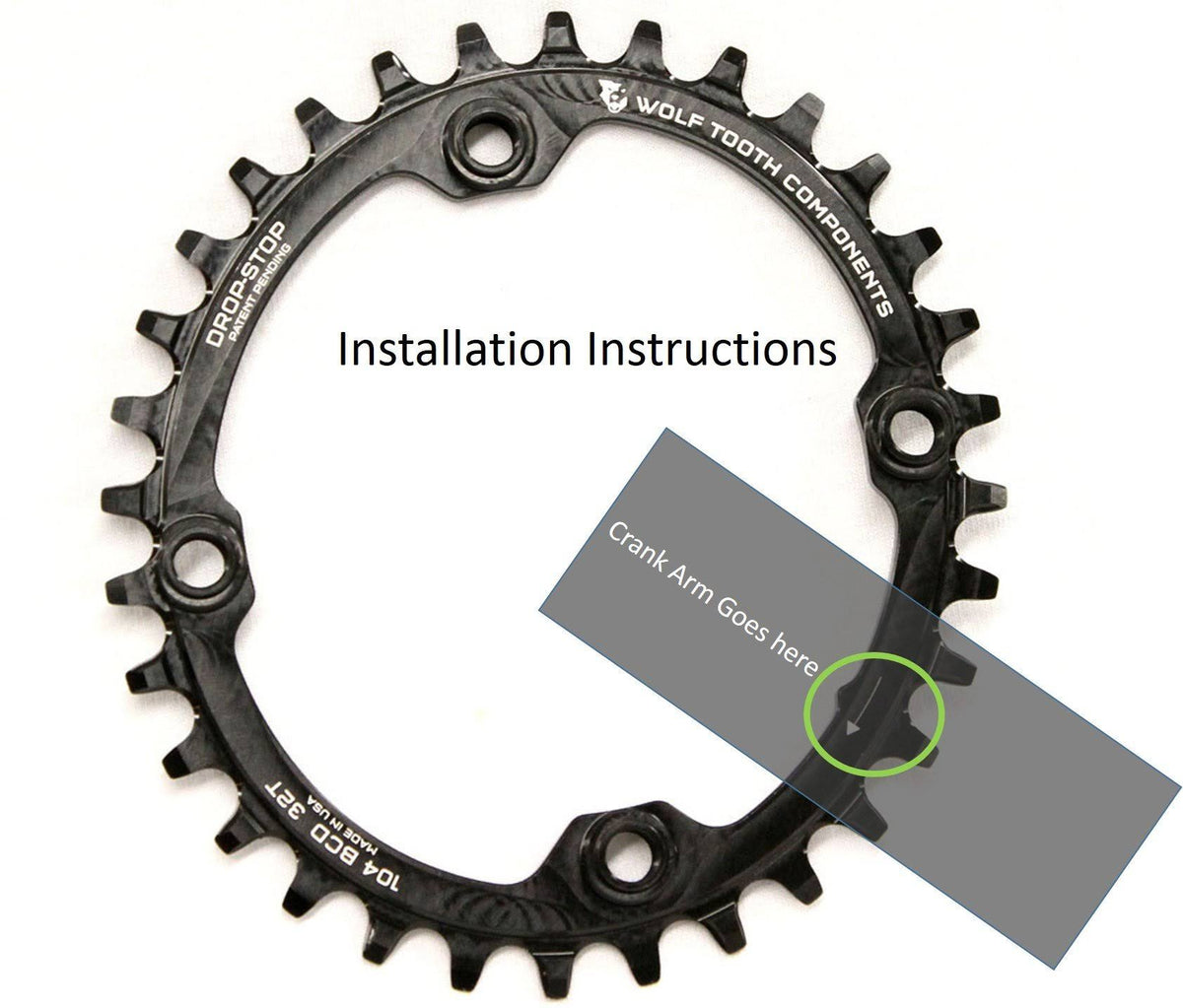 Elliptical 104 BCD 34T Chainring X940725