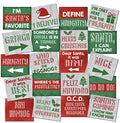 Christmas Photo Booth Props 20 Designs 8x10 Double Sided I69027