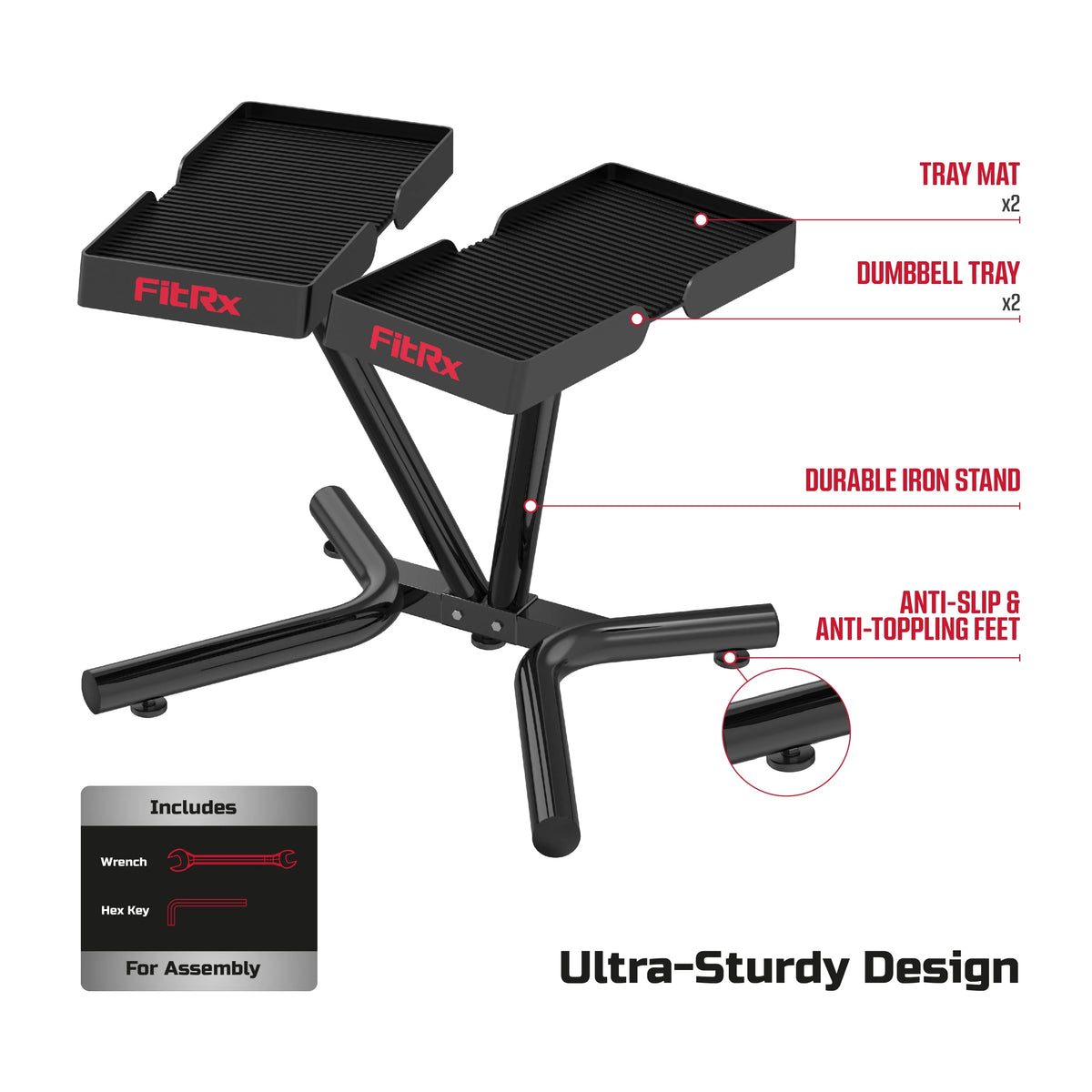 Dumbbell and Kettlebell Weight Rack Stand U870