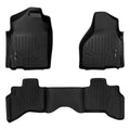 Black 2 Row Floor Mat Liner Set E4239