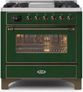 Emerald Green Dual Fuel Natural Gas Range V730855