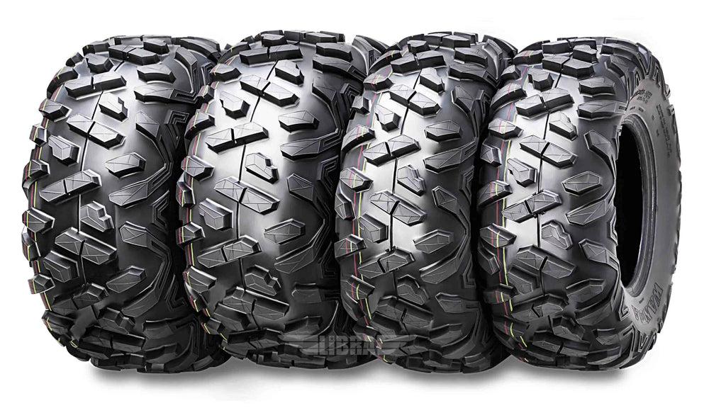 25x8-12 Front & 25x10-12 Rear 6PR ATV/UTV Tires Set 4 G5886