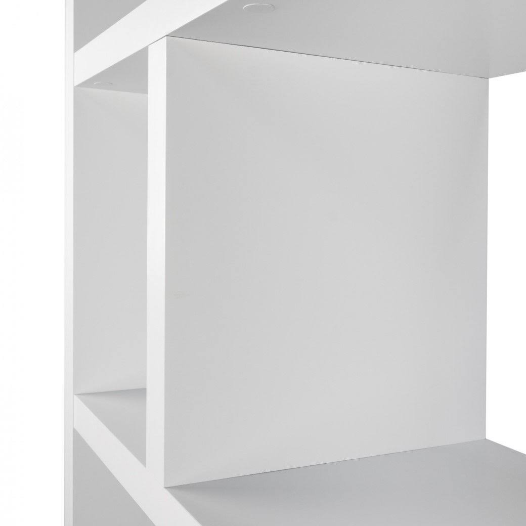 Pure White 5 Level Bookcase N409