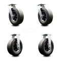 Set of 4 Heavy Duty Replacement Casters with Brakes F3593