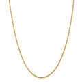 14kt Yellow Gold Diamond Cut Rope Chain 30 inch Lobster Clasp A1967