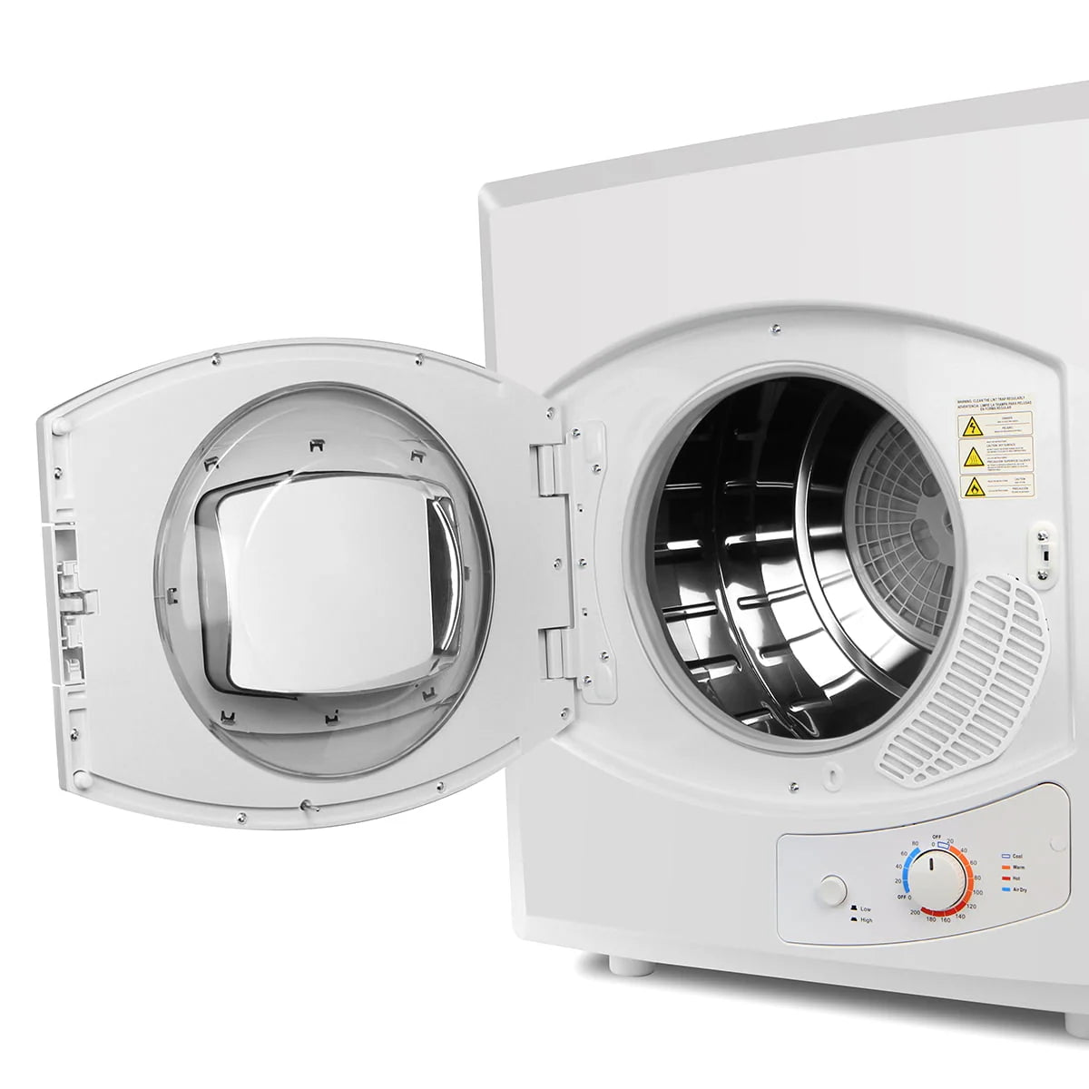 Electric Compact Laundry Dryer 8.8lbs Capacity White P4626