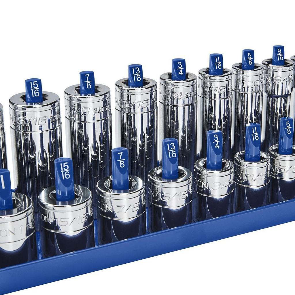 3 Piece Blue SAE Socket Tray X360504