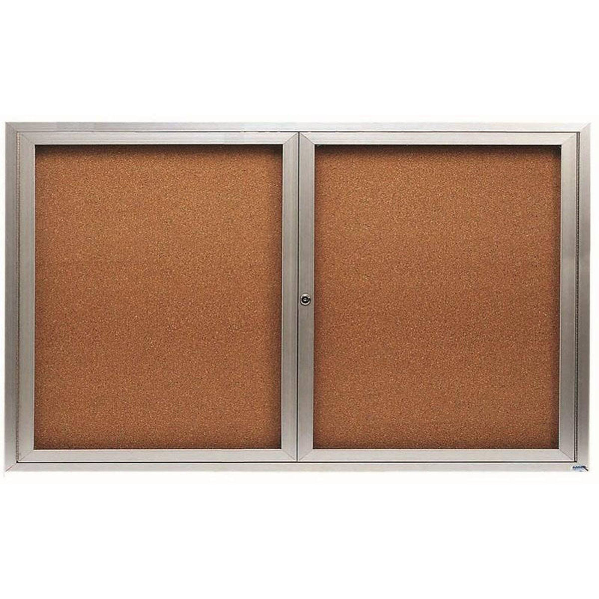 2-Door Illuminated Enclosed Bulletin Board L3613