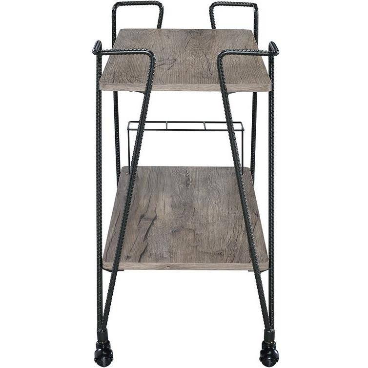Black Metal Serving Cart U6176