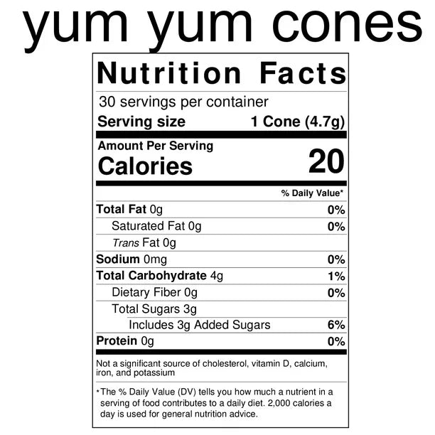 Marshmallow Yum Yum Cones, 2-Pack 30 Count Tubs K16758