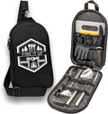 13 PC Stainless Steel Grilling Camping Cooking Utensils Set with Carrying Bag L73375