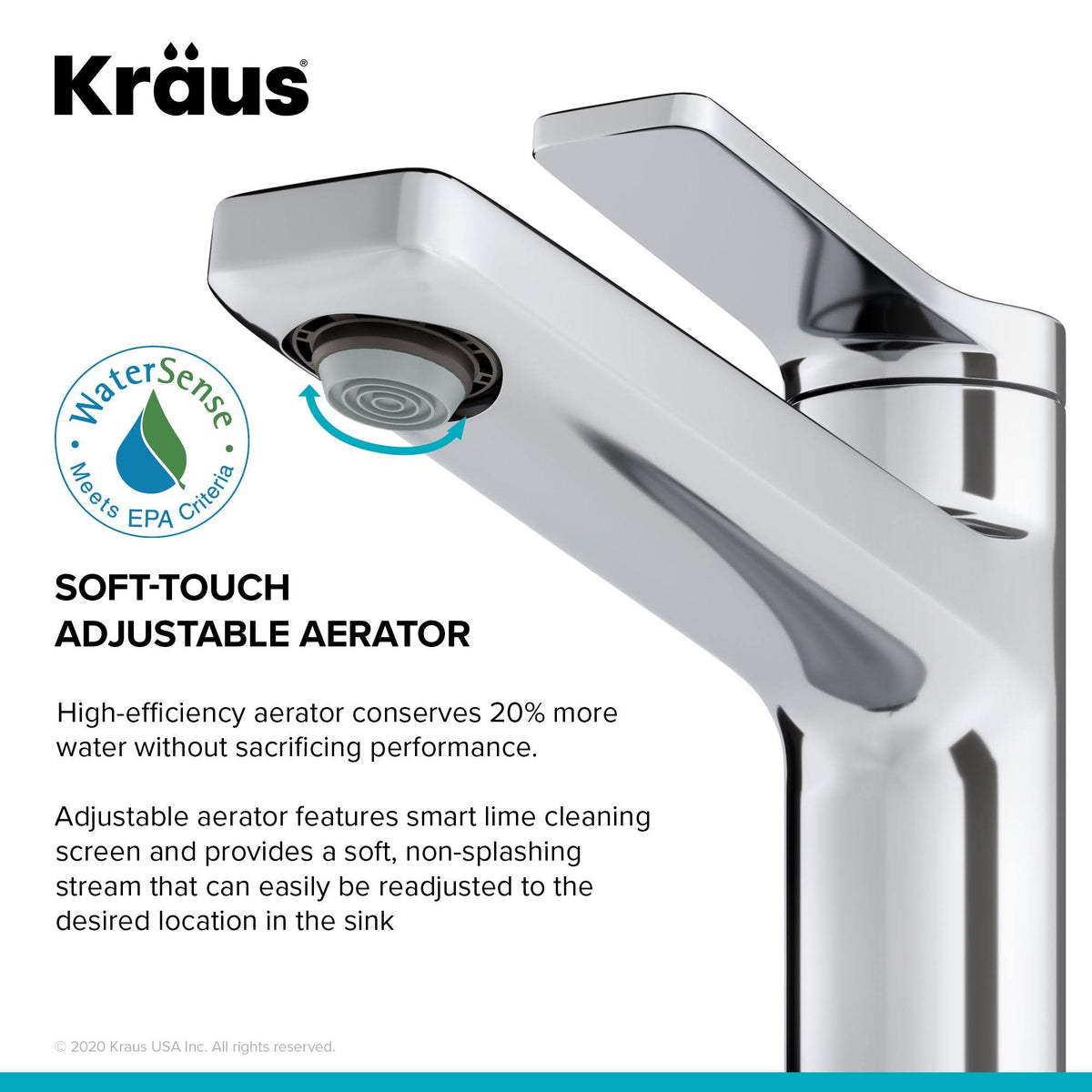 Single Handle Bathroom Faucet - Stainless Steel C4574