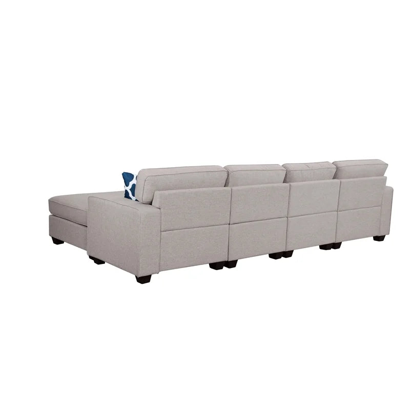 Fabric Reversible Sectional Sofa V66957
