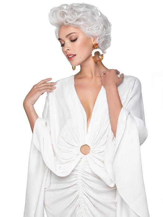 Tapered Curls Lace Front Wig Synthetic W250