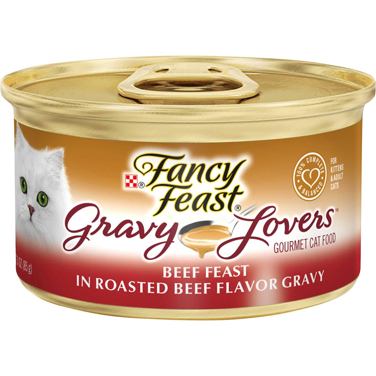Beef Gravy Canned Cat Food, 3 oz, Case of 24 E862
