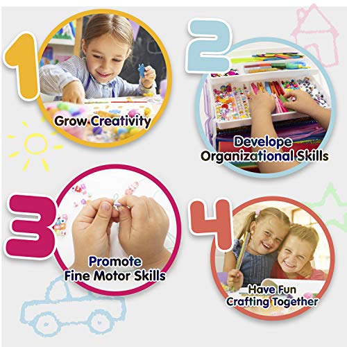 Kids Craft Kit in a Plastic Craft Box Organizer B412961