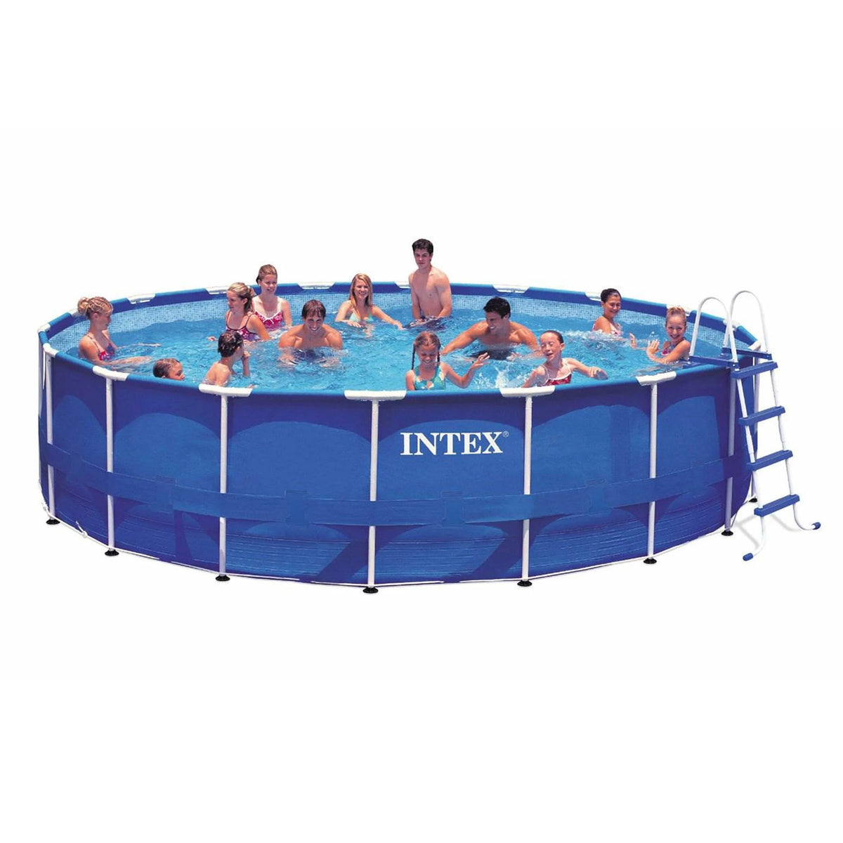 18ft x 48in Metal Frame Swimming Pool Set with Pump & Filter Q112