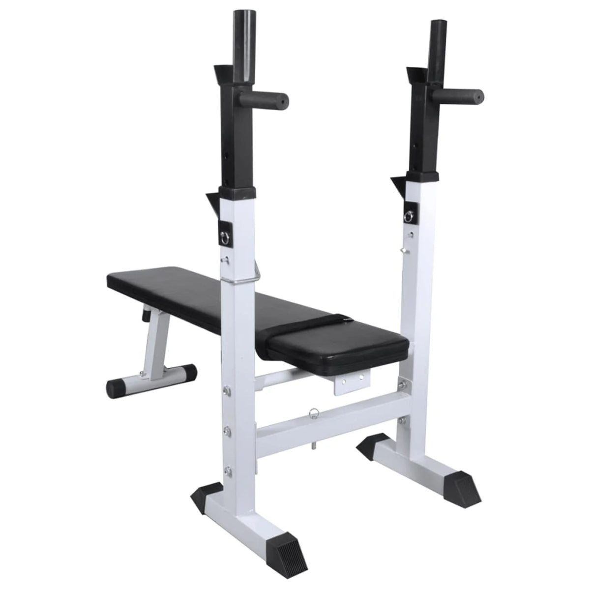 Workout Bench with Weight Rack, Barbell and Dumbbell Set 264.6 lb F34677