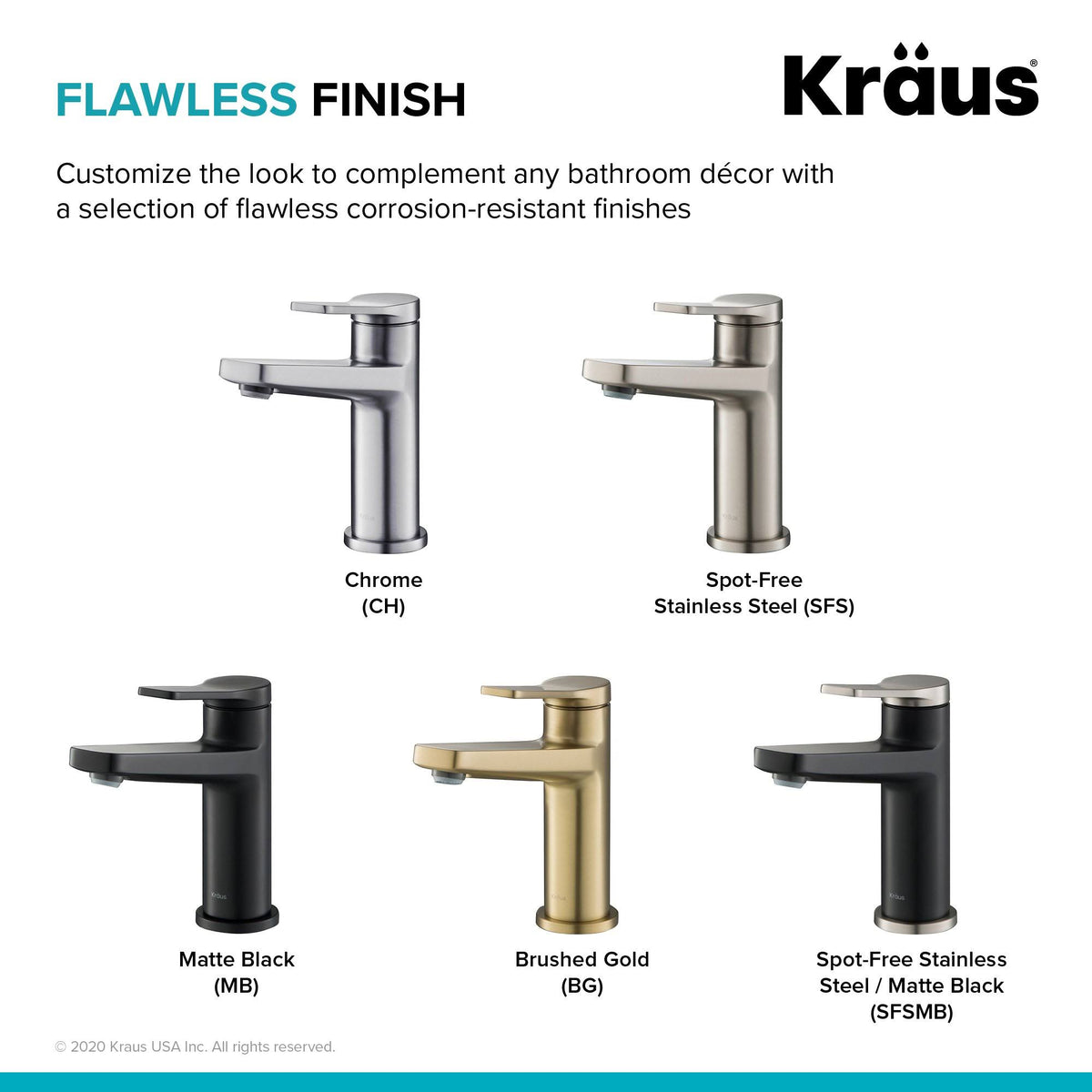 Single Handle Bathroom Faucet - Stainless Steel C4574
